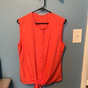 Mountain Khakis - sleeveless front tie blouse - Size Large
